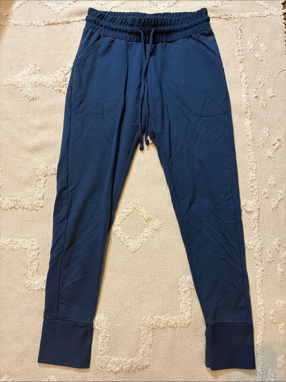 navy blue free people movement joggers